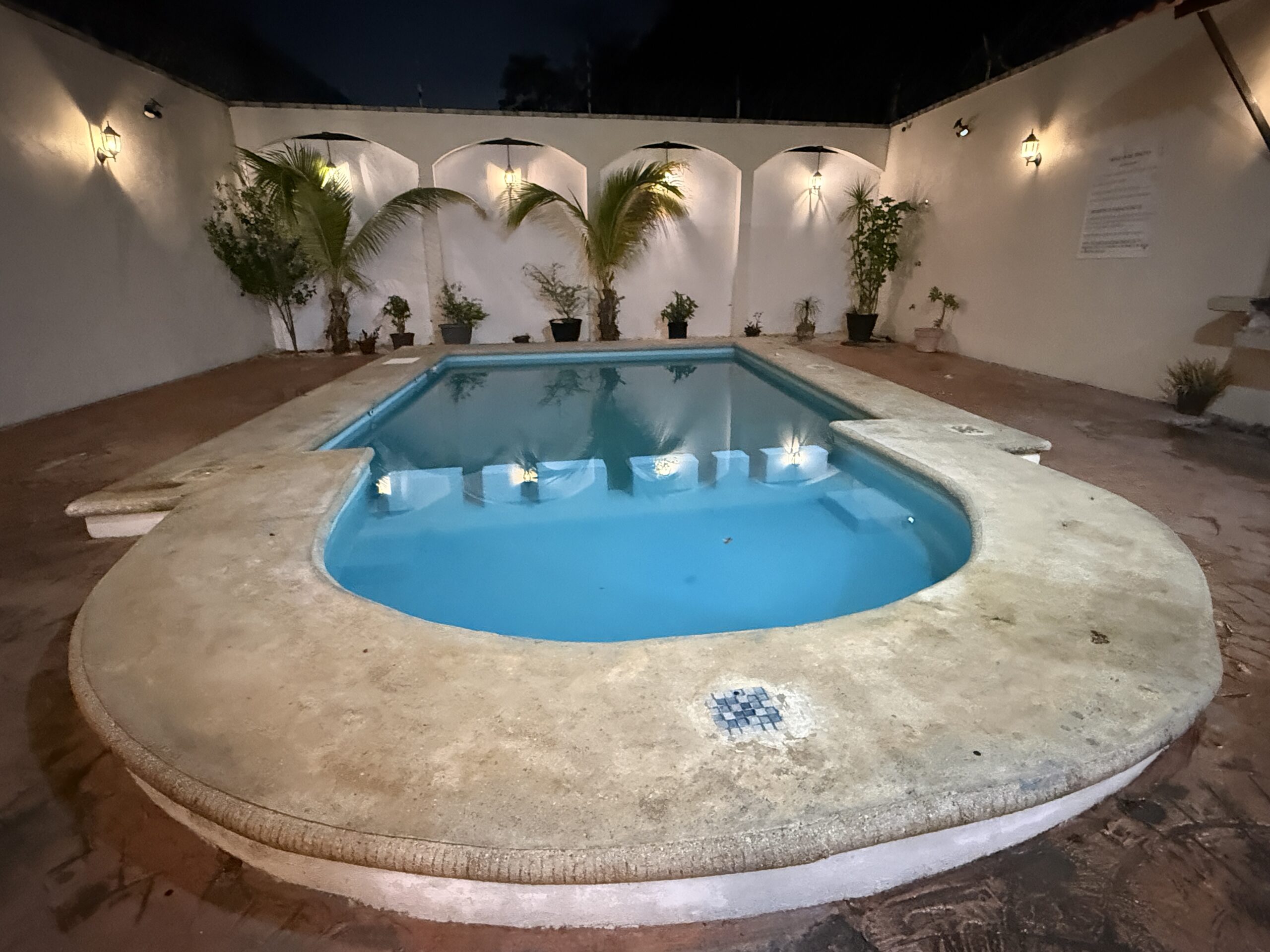 Alberca del salón Ébano en Cancún
